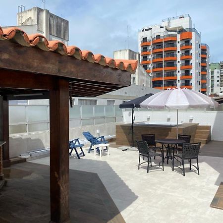 Cobertura Guaruja Apto Com Jacuzzi E Churrasqueira Exterior foto