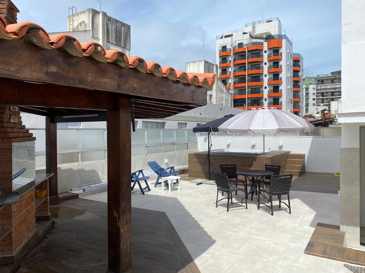 Cobertura Guaruja Apto Com Jacuzzi E Churrasqueira Exterior foto