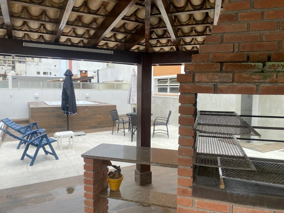 Cobertura Guaruja Apto Com Jacuzzi E Churrasqueira Exterior foto